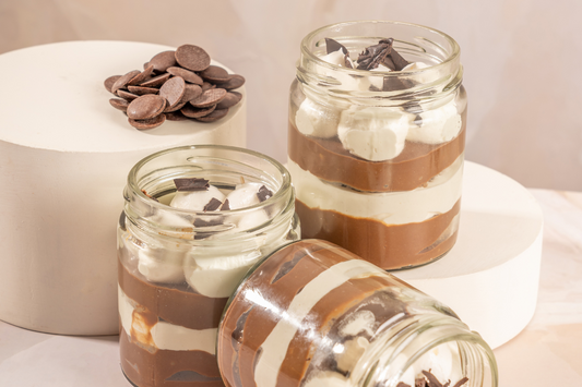 Vanilla Chocolate Parfait (Vegan, Sugar free, Gluten free)