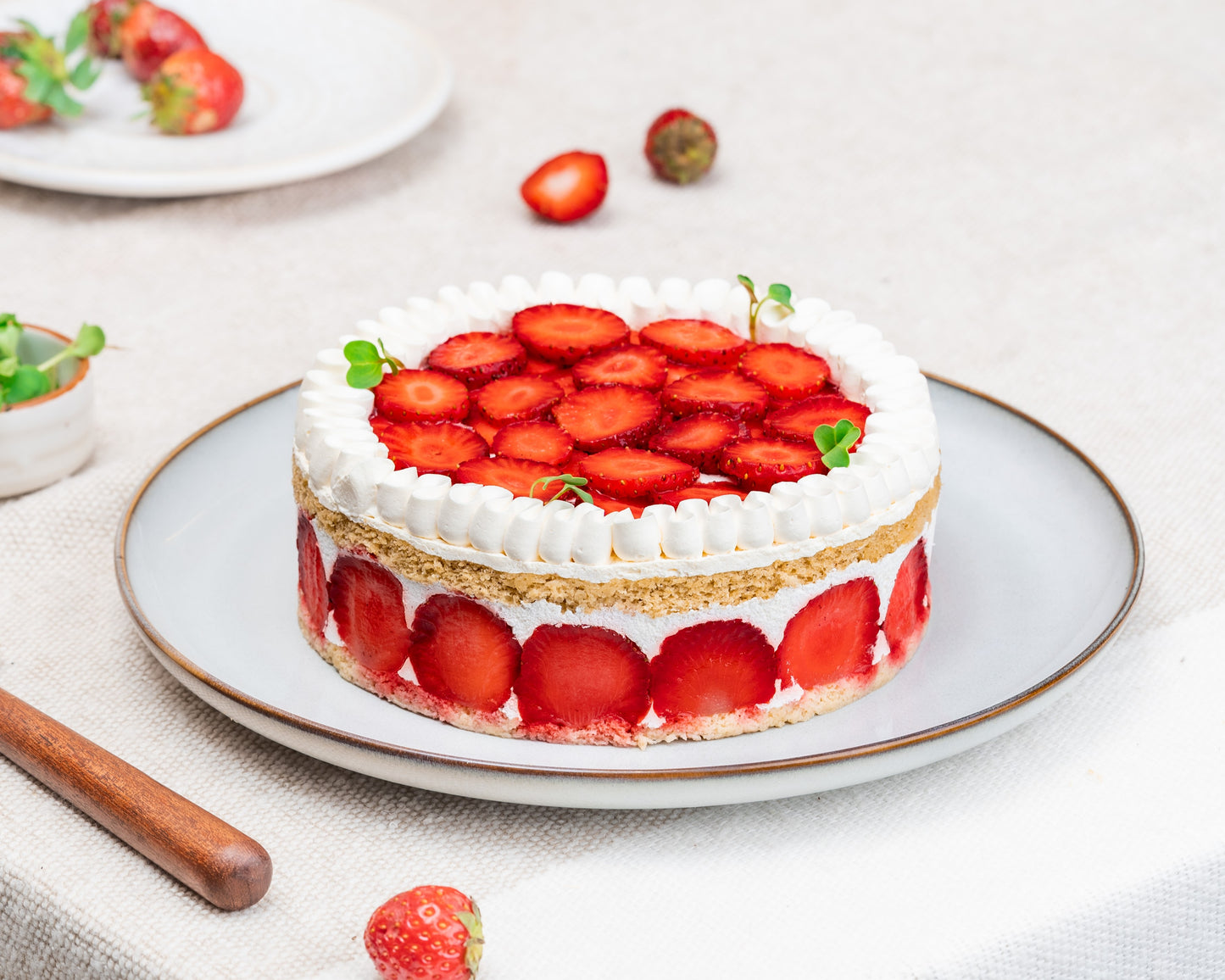 Strawberry Frasier Cake